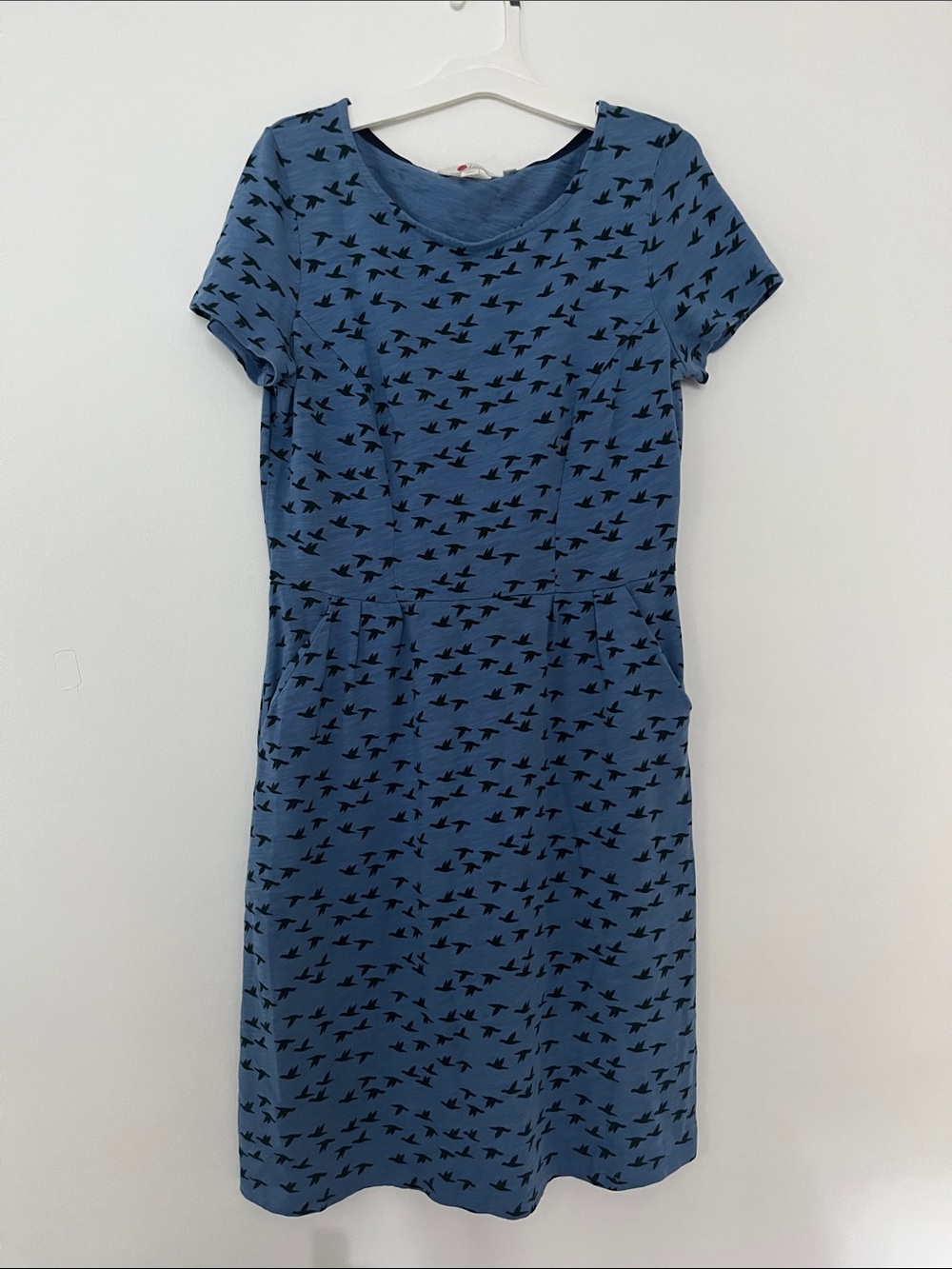 Boden blue dress with flying birds